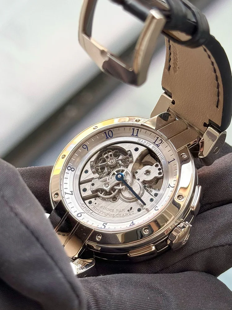 Harry Winston Opus 4 Platinum Tourbillon Minute-repeater with cathedral gongs Moonphase LE 18 pcs